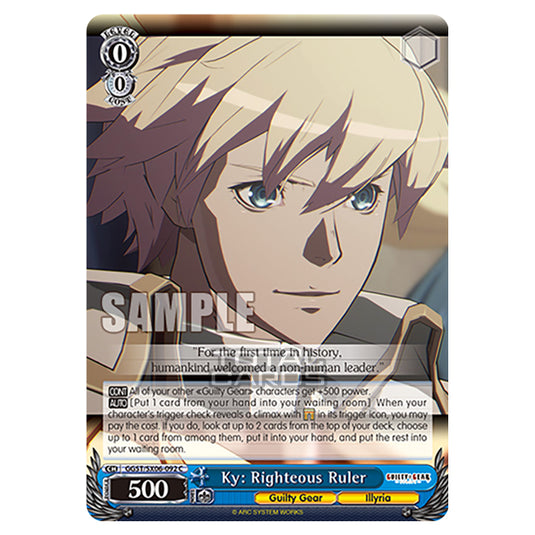 Weiss Schwarz - Guilty Gear Strive - Ky: Righteous Ruler (C) GGST/SX06-092