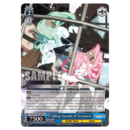 Weiss Schwarz - Guilty Gear Strive - Sibling Succubi of Testament (C) GGST/SX06-096
