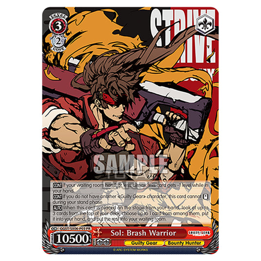 Weiss Schwarz - Guilty Gear Strive - Sol: Brash Warrior (PR) GGST/SX06-P03