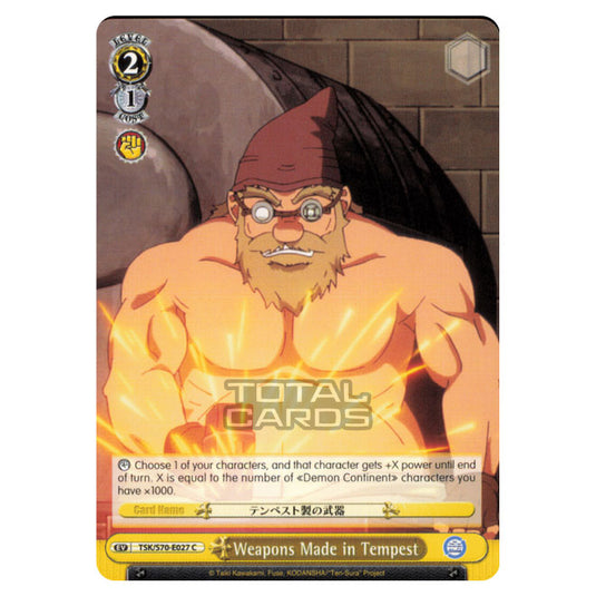 Weiss Schwarz - That Time I Got Reincarnated as a Slime - Weapons Made in Tempest (Common) TSK/S70-E027