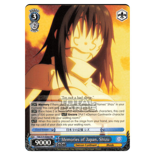 Weiss Schwarz - That Time I Got Reincarnated as a Slime - Memories of Japan, Shizu (Double Rare) TSK/S70-E066
