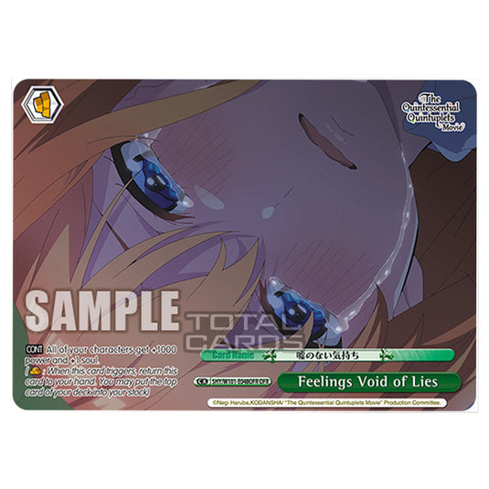 Weiss Schwarz - The Quintessential Quintuplets Movie - Feelings Void of Lies (OFR) 5HY/W101-E048OFR