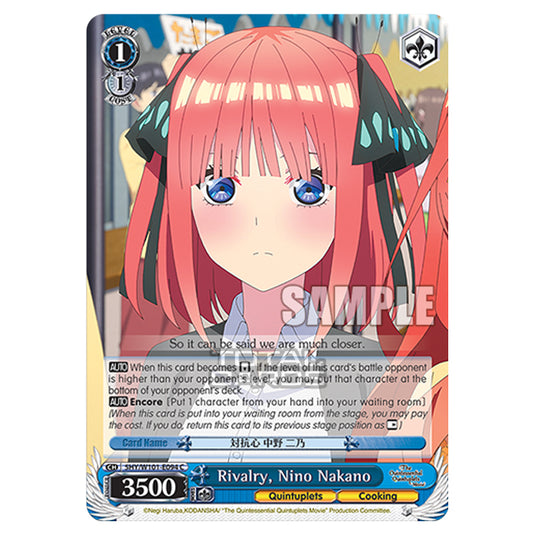 Weiss Schwarz - The Quintessential Quintuplets Movie - Rivalry, Nino Nakano (C) 5HY/W101-E094