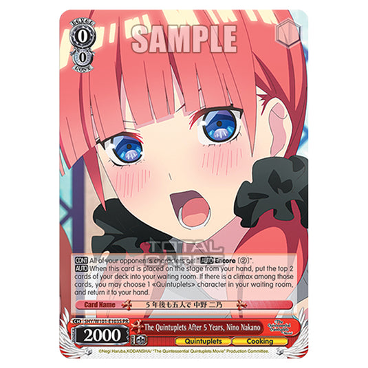 Weiss Schwarz - The Quintessential Quintuplets Movie - The Quintuplets After 5 Years, Nino Nakano (PR) 5HY/W101-E103S