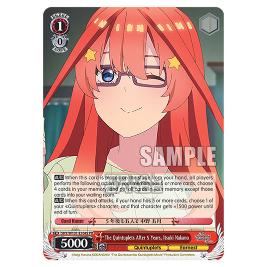 Weiss Schwarz - The Quintessential Quintuplets Movie - The Quintuplets After 5 Years, Itsuki Nakano (PR) 5HY/W101-E104S