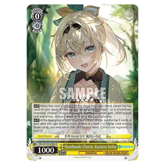 Weiss Schwarz - Hololive Production Vol. 2 - Handmade Charm, Kazama Iroha (R) HOL/W104-E006