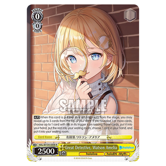 Weiss Schwarz - Hololive Production Vol. 2 - Great Detective, Watson Amelia (R) HOL/W104-E008