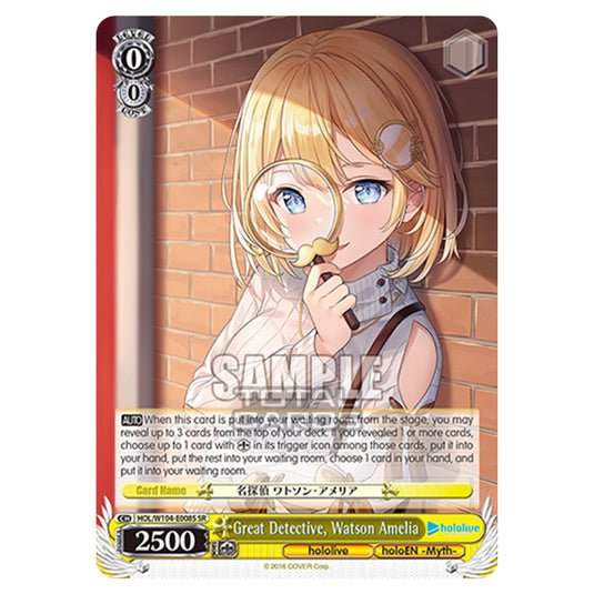 Weiss Schwarz - Hololive Production Vol. 2 - Great Detective, Watson Amelia (SR) HOL/W104-E008S
