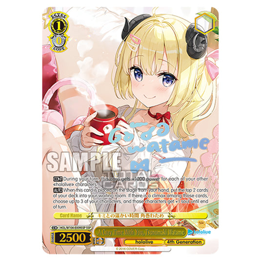 Weiss Schwarz - Hololive Production Vol. 2 - A Cozy Time With You, Tsunomaki Watame (SSP) HOL/W104-E009SSP
