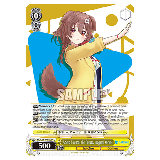 Weiss Schwarz - Hololive Production Vol. 2 - A Step Towards the Future, Inugami Korone (U) HOL/W104-E014