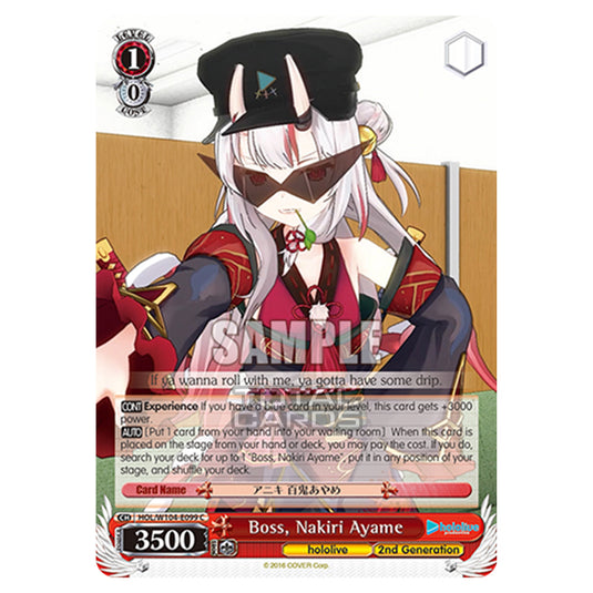 Weiss Schwarz - Hololive Production Vol. 2 - Boss, Nakiri Ayame (C) HOL/W104-E099
