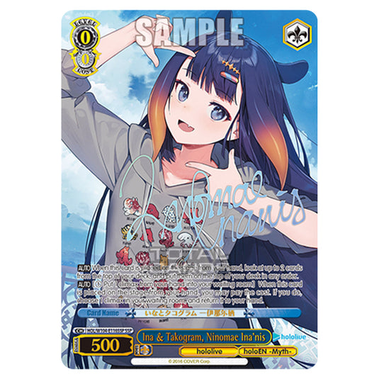 Weiss Schwarz - Hololive Production Vol. 2 - Ina & Takogram, Ninomae Ina’nis (SSP) HOL/W104-E116SSP