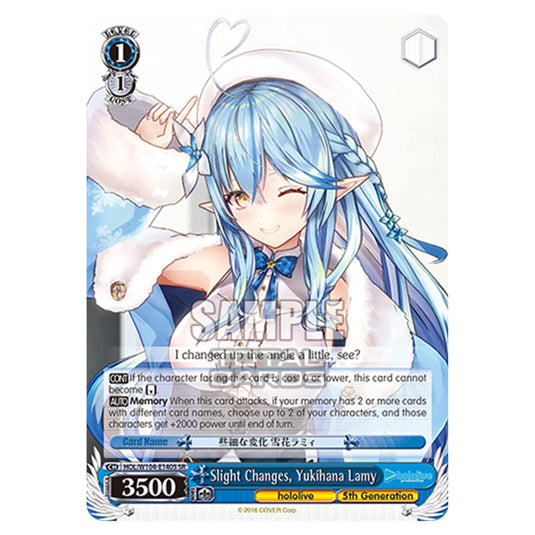 Weiss Schwarz - Hololive Production Vol. 2 - Slight Changes, Yukihana Lamy (SR) HOL/W104-E140S