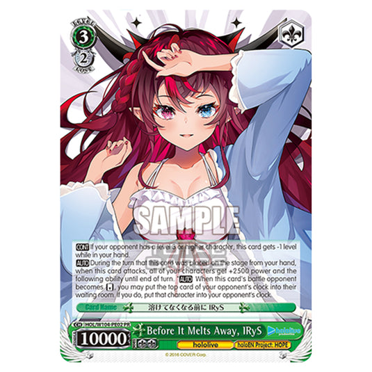 Weiss Schwarz - Hololive Production Vol. 2 - Before It Melts Away, IRyS (PR) HOL/W104-PE02