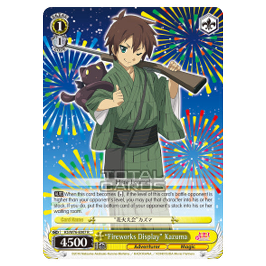 Weiss Schwarz - KONOSUBA - God’s blessing on this wonderful world! Legend of Crimson - "Fireworks Display" Kazuma (Rare) KS/W76-E007