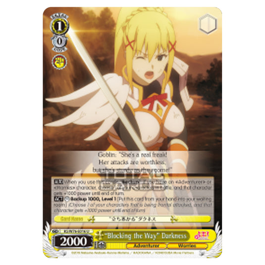 Weiss Schwarz - KONOSUBA - God’s blessing on this wonderful world! Legend of Crimson - "Blocking the Way" Darkness (Uncommon) KS/W76-E016
