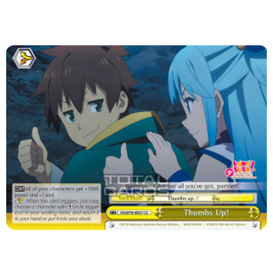 Weiss Schwarz - KONOSUBA - God’s blessing on this wonderful world! Legend of Crimson - Thumbs Up! (Climax Common) KS/W76-E027
