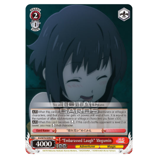 Weiss Schwarz - KONOSUBA - God’s blessing on this wonderful world! Legend of Crimson - "Embarassed Laugh" Megumin (Rare) KS/W76-E040