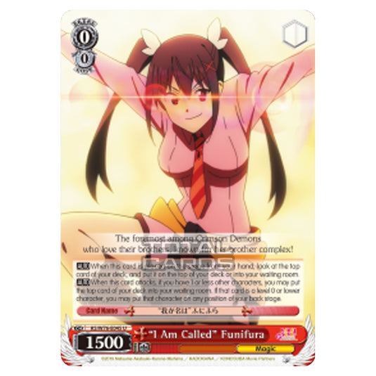 Weiss Schwarz - KONOSUBA - God’s blessing on this wonderful world! Legend of Crimson - "I Am Called" Funifura (Uncommon) KS/W76-E045