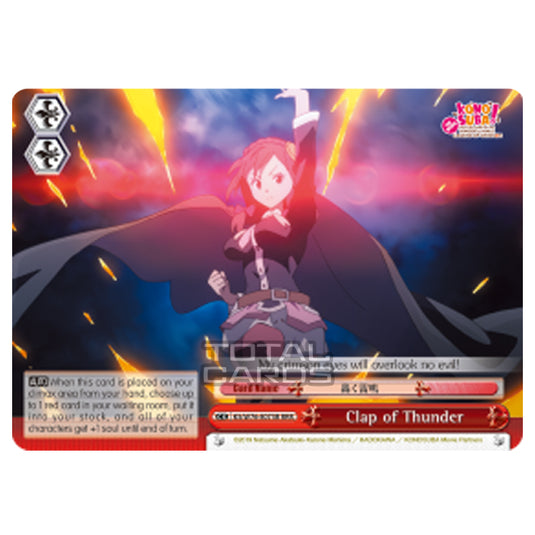 Weiss Schwarz - KONOSUBA - God’s blessing on this wonderful world! Legend of Crimson - Clap of Thunder (Triple Rare) KS/W76-E073R