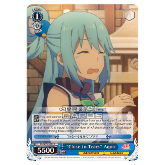 Weiss Schwarz - KONOSUBA - God’s blessing on this wonderful world! Legend of Crimson - "Close to Tears" Aqua (Common) KS/W76-E092