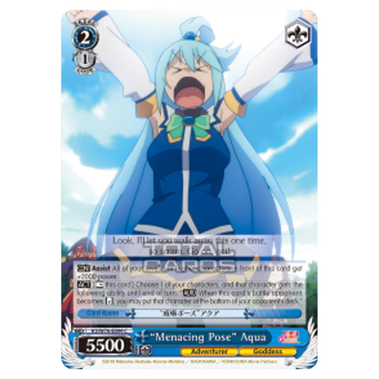 Weiss Schwarz - KONOSUBA - God’s blessing on this wonderful world! Legend of Crimson - "Menacing Pose" Aqua (Common) KS/W76-E094