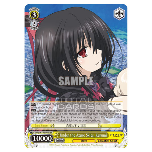 Weiss Schwarz - Date A Live - Under the Azure Skies, Kurumi (SR) DAL/W79-E008S