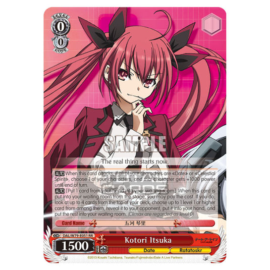 Weiss Schwarz - Date A Live - Kotori Itsuka (RR) DAL/W79-E051