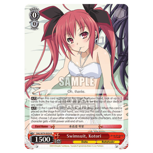 Weiss Schwarz - Date A Live - Swimsuit, Kotori (R) DAL/W79-E054