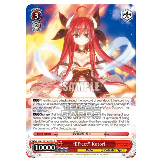 Weiss Schwarz - Date A Live - "Efreet" Kotori (R) DAL/W79-E059