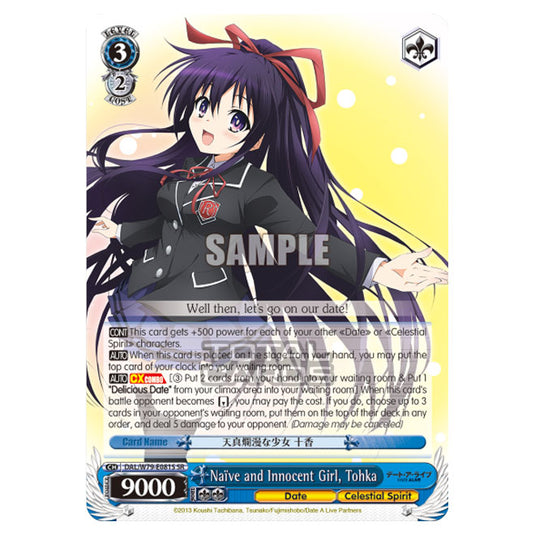 Weiss Schwarz - Date A Live - Naïve and Innocent Girl, Tohka (SR) DAL/W79-E081S