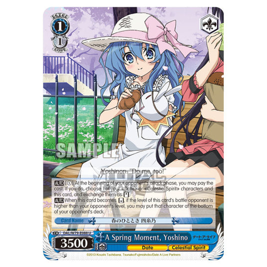 Weiss Schwarz - Date A Live - A Spring Moment, Yoshino (U) DAL/W79-E088