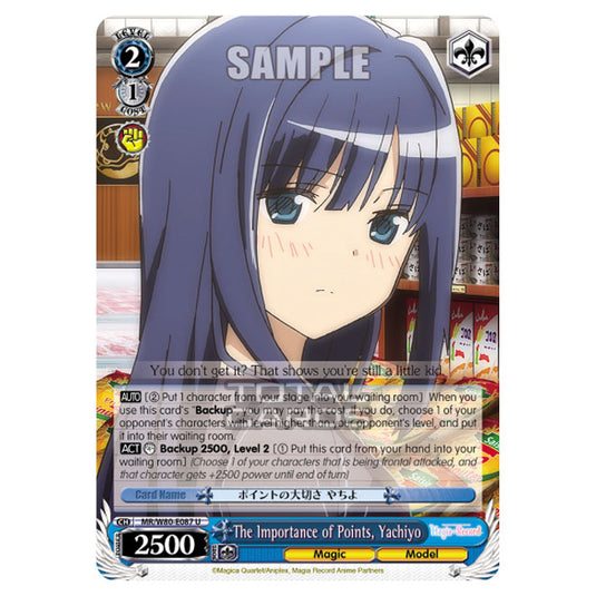 Weiss Schwarz - Magia Record: Puella Magi Madoka Magica Side Story - The Importance of Points, Yachiyo (U) MR/W80-E087