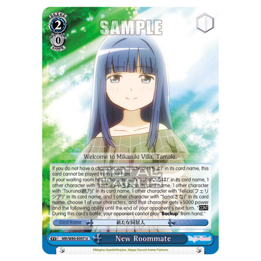 Weiss Schwarz - Magia Record: Puella Magi Madoka Magica Side Story - New Roommate (U) MR/W80-E097