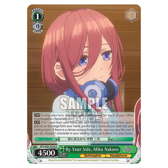 Weiss Schwarz - The Quintessential Quintuplets - By Your Side, Miku Nakano (R) 5HY/W83-E034