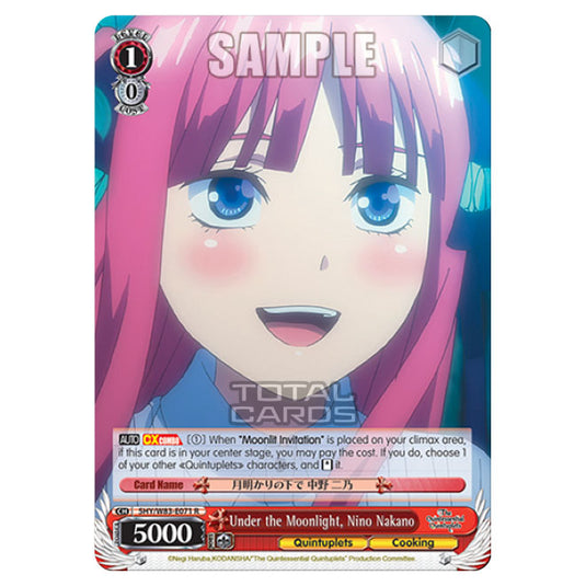 Weiss Schwarz - The Quintessential Quintuplets - Under the Moonlight, Nino Nakano (R) 5HY/W83-E071