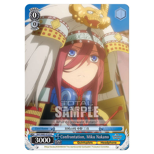 Weiss Schwarz - The Quintessential Quintuplets - Confrontation, Miku Nakano (C) 5HY/W83-E125