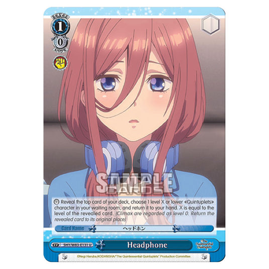 Weiss Schwarz - The Quintessential Quintuplets - Headphone (U) 5HY/W83-E131
