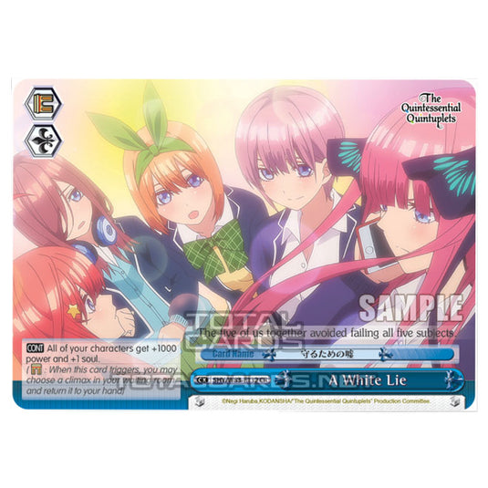 Weiss Schwarz - The Quintessential Quintuplets - A White Lie (CR) 5HY/W83-E132
