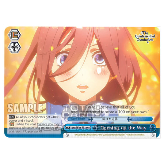 Weiss Schwarz - The Quintessential Quintuplets - Opening up the Way (CR) 5HY/W83-E133