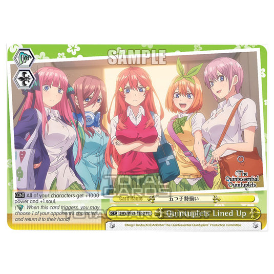 Weiss Schwarz - The Quintessential Quintuplets - Quintessential Box - Quintuplets Lined Up (TD) 5HY/W83-TE62