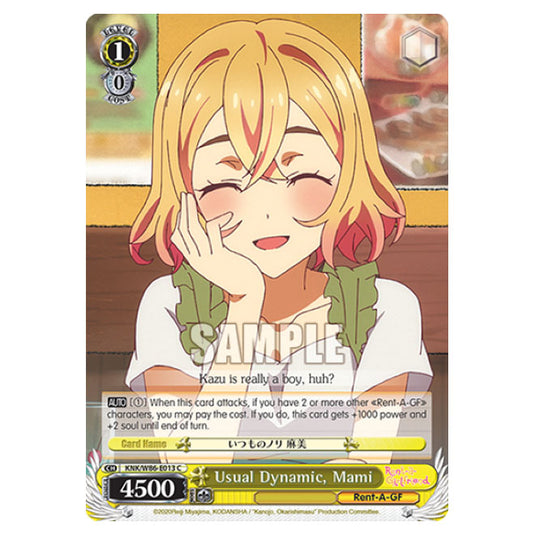 Weiss Schwarz - Rent-A-Girlfriend - Usual Dynamic, Mami (C) KNK/W86-E013