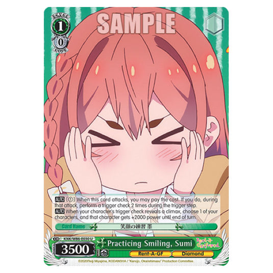 Weiss Schwarz - Rent-A-Girlfriend - Practicing Smiling, Sumi (U) KNK/W86-E030