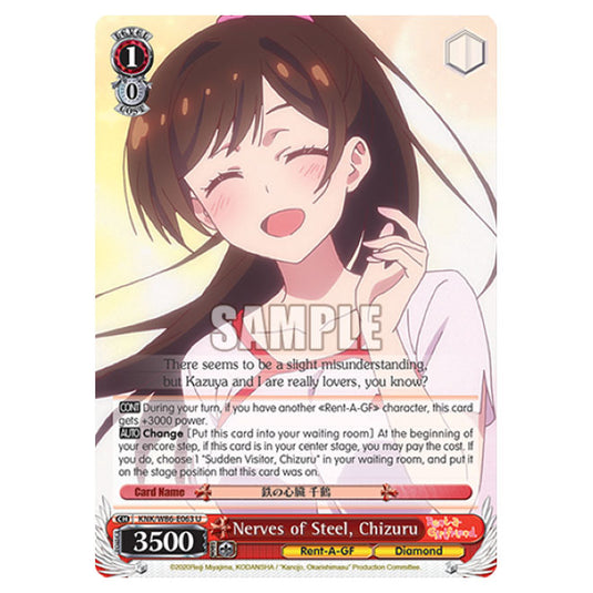 Weiss Schwarz - Rent-A-Girlfriend - Nerves of Steel, Chizuru (U) KNK/W86-E063
