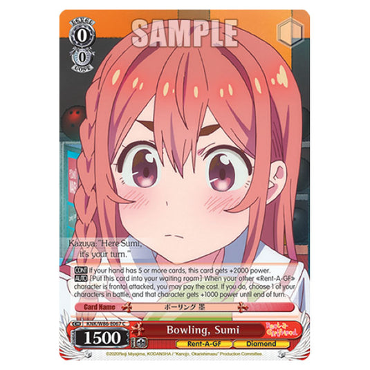 Weiss Schwarz - Rent-A-Girlfriend - Bowling, Sumi (C) KNK/W86-E067