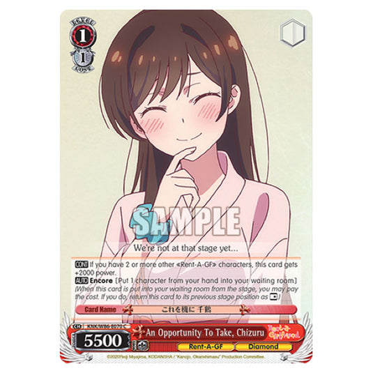Weiss Schwarz - Rent-A-Girlfriend - An Opportunity To Take, Chizuru (C) KNK/W86-E070