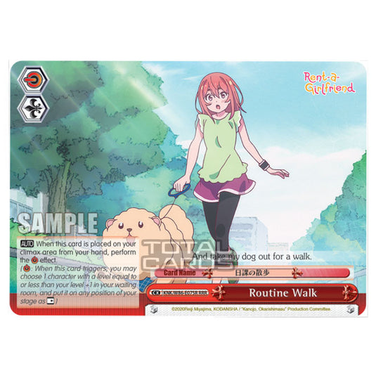 Weiss Schwarz - Rent-A-Girlfriend - Routine Walk (RRR) KNK/W86-E075R
