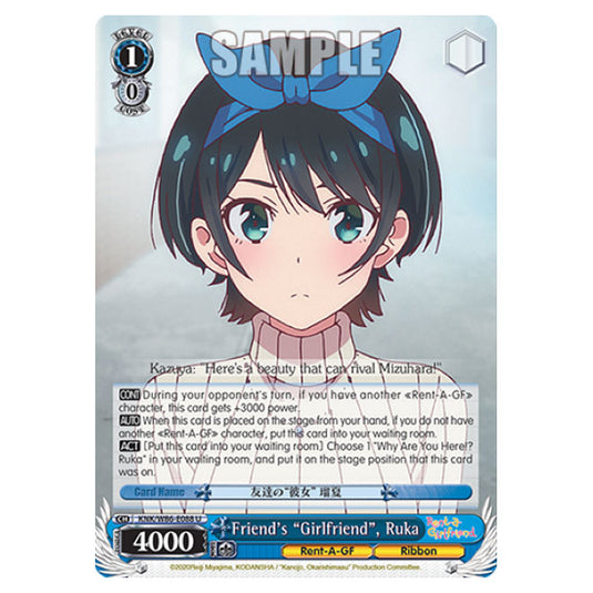 Weiss Schwarz - Rent-A-Girlfriend - Friend's "Girlfriend", Ruka (U) KNK/W86-E088