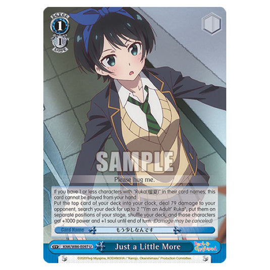 Weiss Schwarz - Rent-A-Girlfriend - Just a Little More (U) KNK/W86-E097
