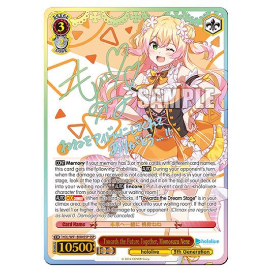 Weiss Schwarz - Hololive Production - Towards the Future Together, Momosuzu Nene (SR) HOL/W91-E084SSP
